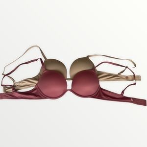 (2) VS Pink Bombshell Bras